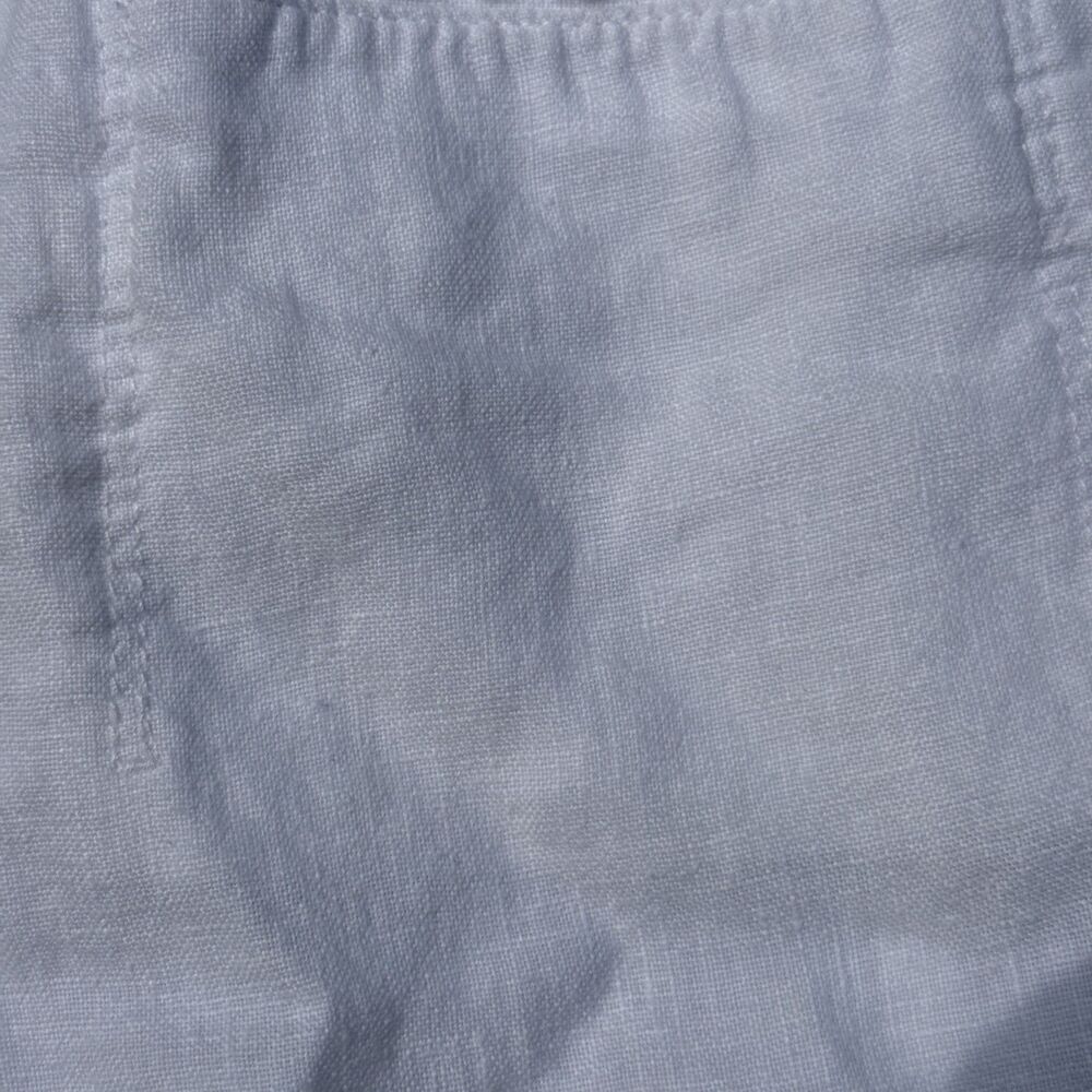 Athleta XS Retreat Linen High Rise Ankle Pants Relaxed White Summer Pants - Picture 9 of 13